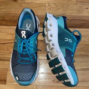 On Running Athletic Shoes - Blue and White